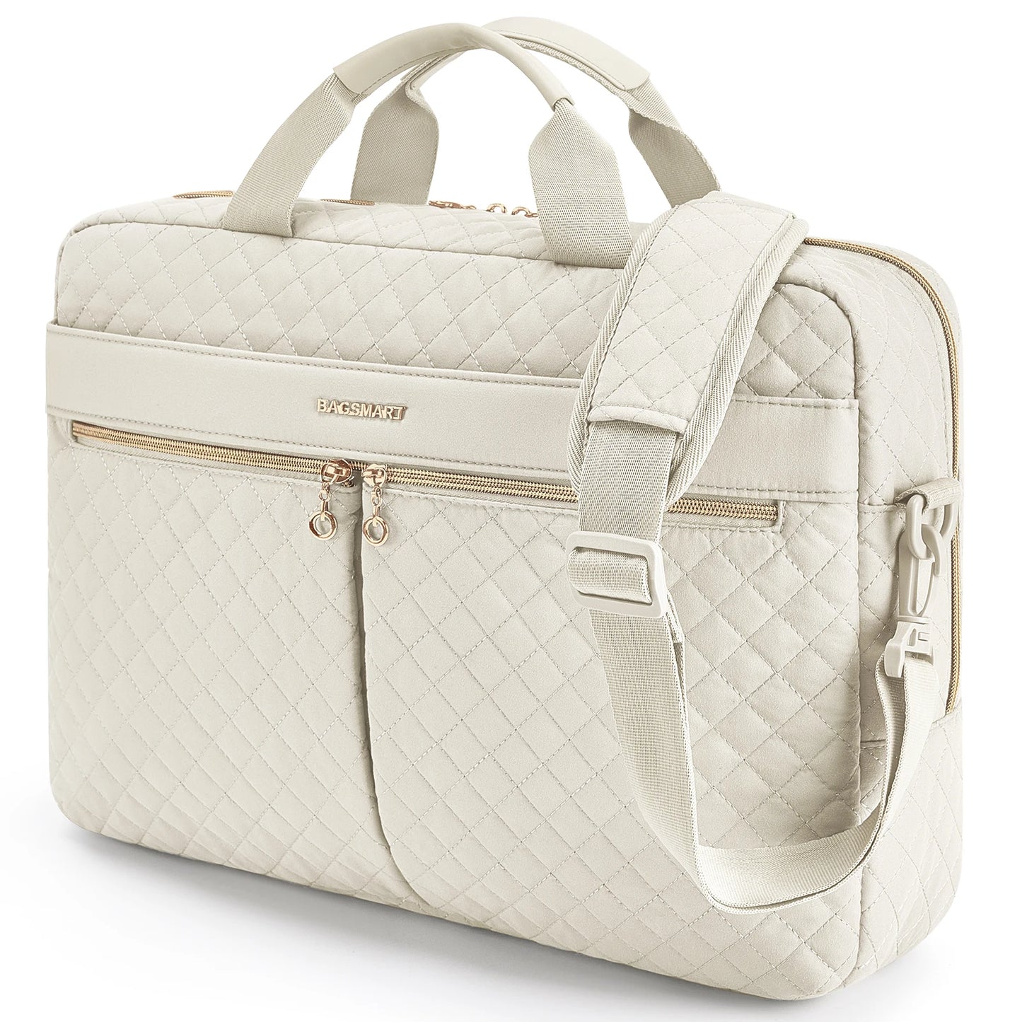 BAGSMART Women's Laptop Bag – Fits 13'' to 17.3'' MacBook, Stylish Waterproof Work Tote with Organizer Pockets