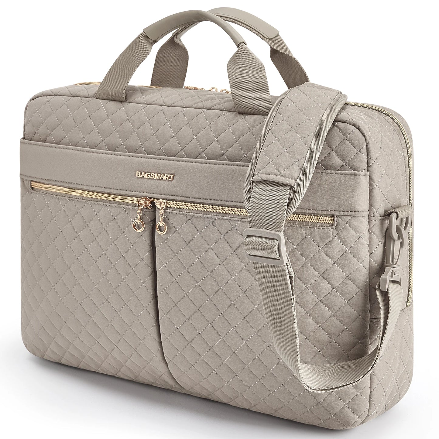 BAGSMART Women's Laptop Bag – Fits 13'' to 17.3'' MacBook, Stylish Waterproof Work Tote with Organizer Pockets