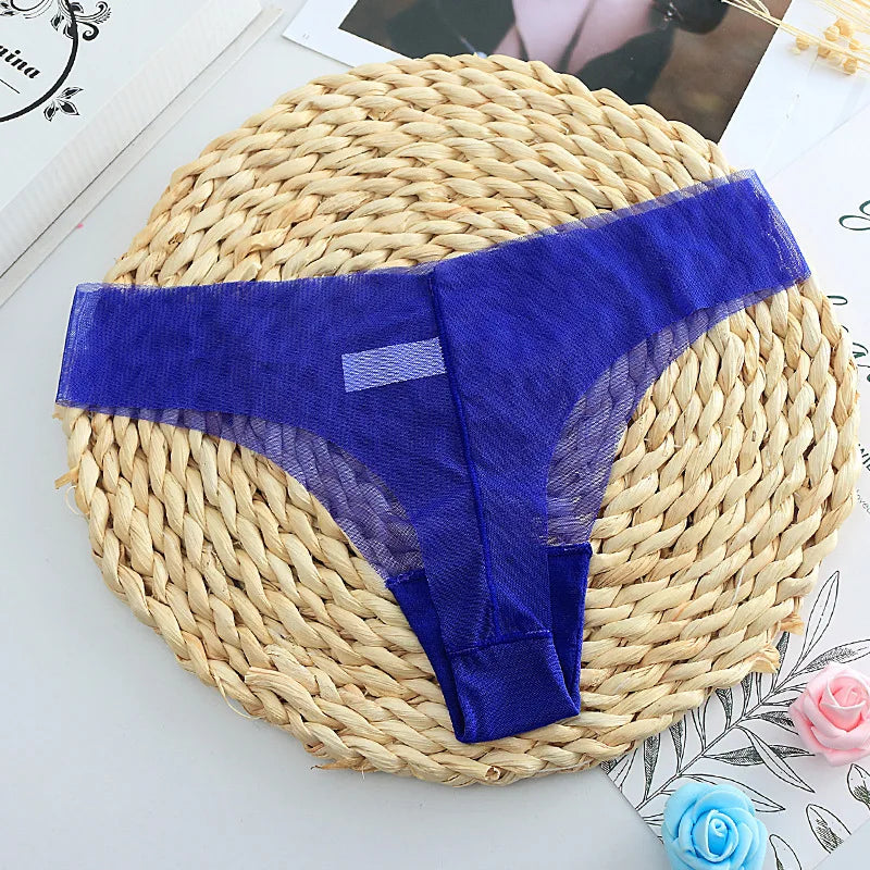 RUMILA Cotton & Lace Women’s Panties – Low Waist Soft Briefs & Thongs with Bow Detail