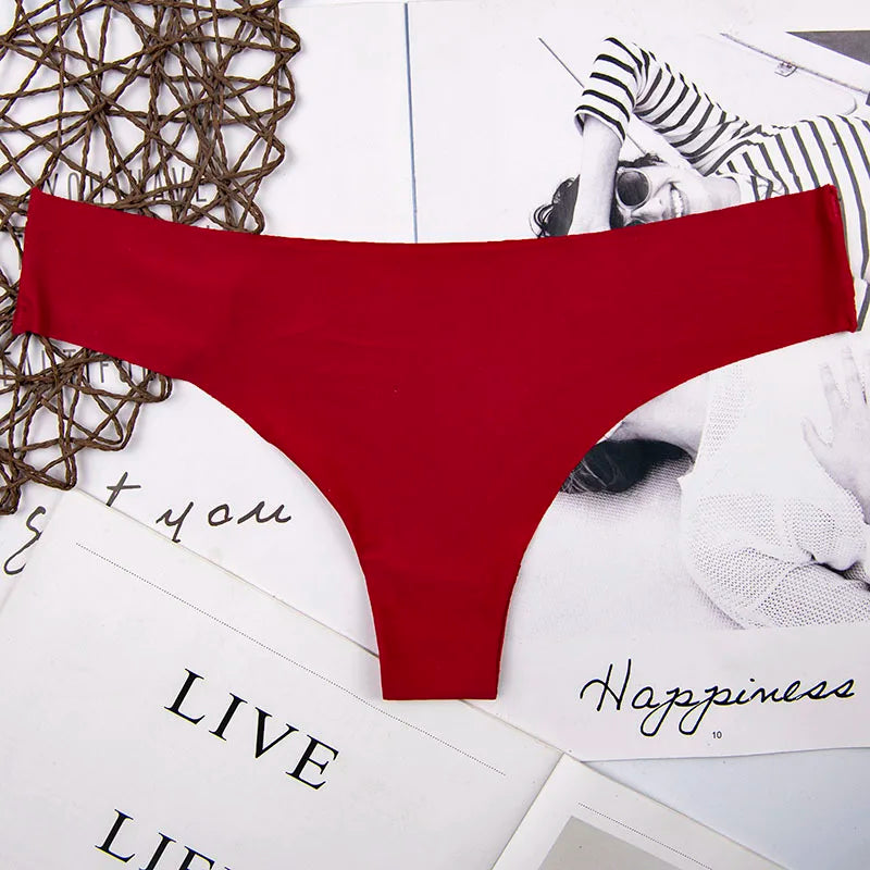 RUMILA Cotton & Lace Women’s Panties – Low Waist Soft Briefs & Thongs with Bow Detail