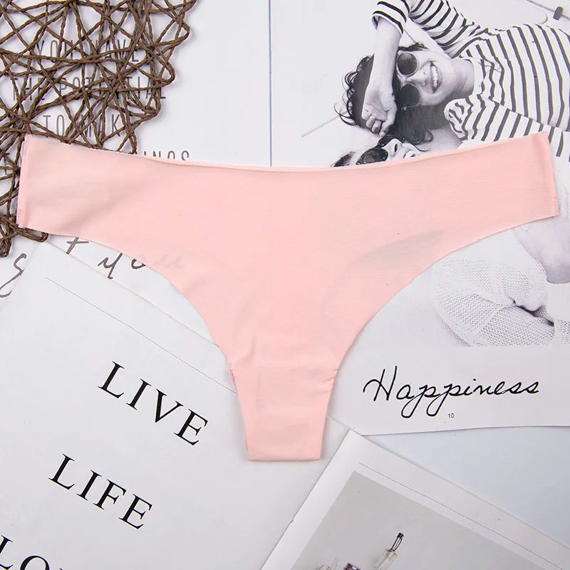 RUMILA Cotton & Lace Women’s Panties – Low Waist Soft Briefs & Thongs with Bow Detail