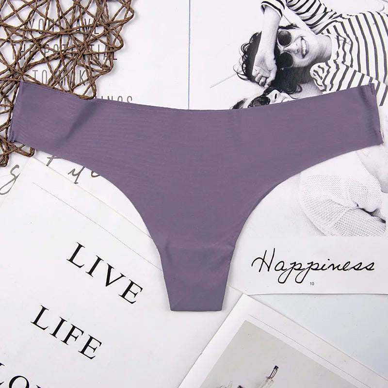 RUMILA Cotton & Lace Women’s Panties – Low Waist Soft Briefs & Thongs with Bow Detail
