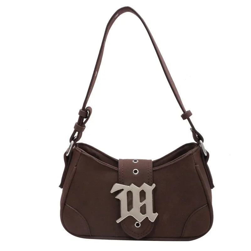 Casual Luxury Handbag for Women – PU Nubuck Soft Designer Shoulder Bag 2025