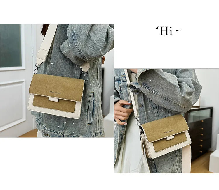 Crossbody bag for women, new matte PU small square bag, chic women's crossbody bag, shoulder bag, hot selling
