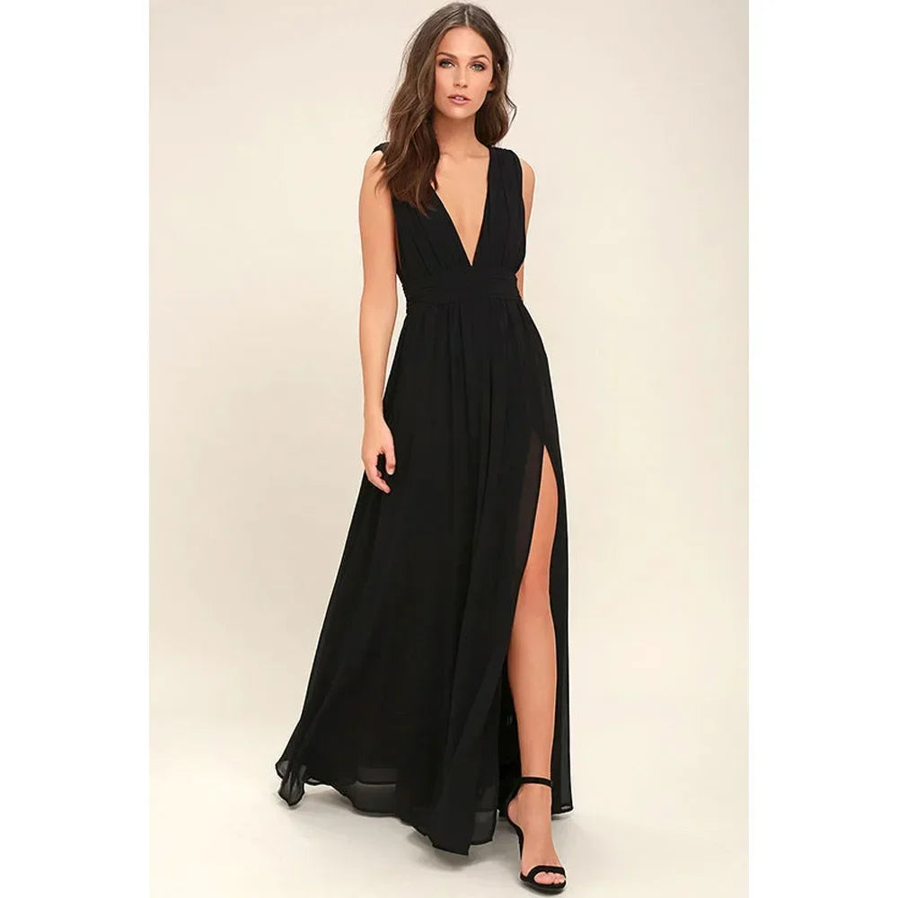 Multicolor Backless Mesh Maxi Dress – Sexy Bodycon Summer Evening Dress for Women