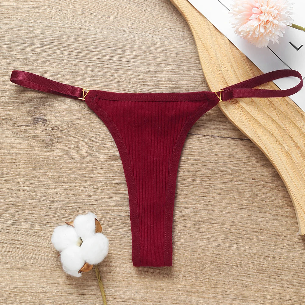 Seamless Cotton G-String Thong – Sexy Low Waist Traceless Women’s Panties