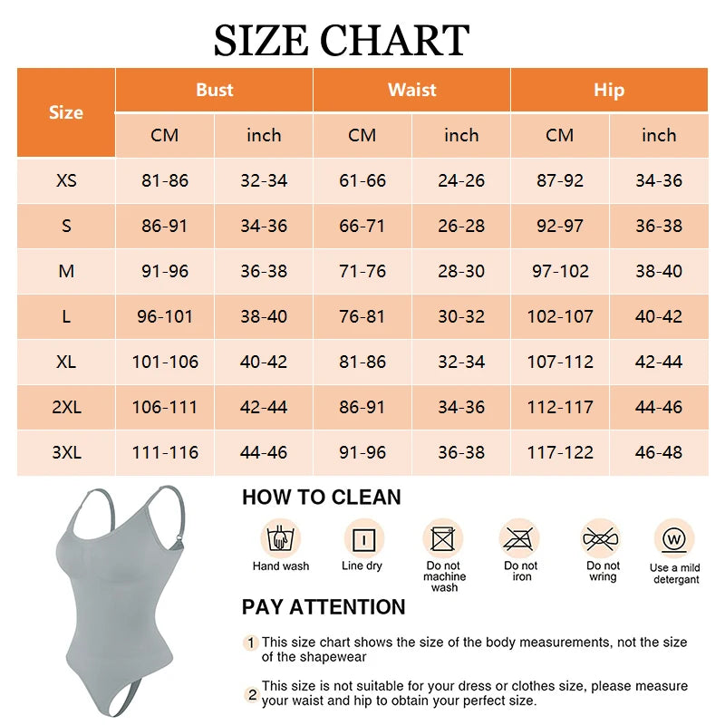 Smoothing Shapewear Bodysuit for Women – Faja Full Body Shaper Thong