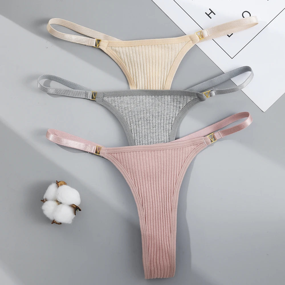 Seamless Cotton G-String Thong – Sexy Low Waist Traceless Women’s Panties