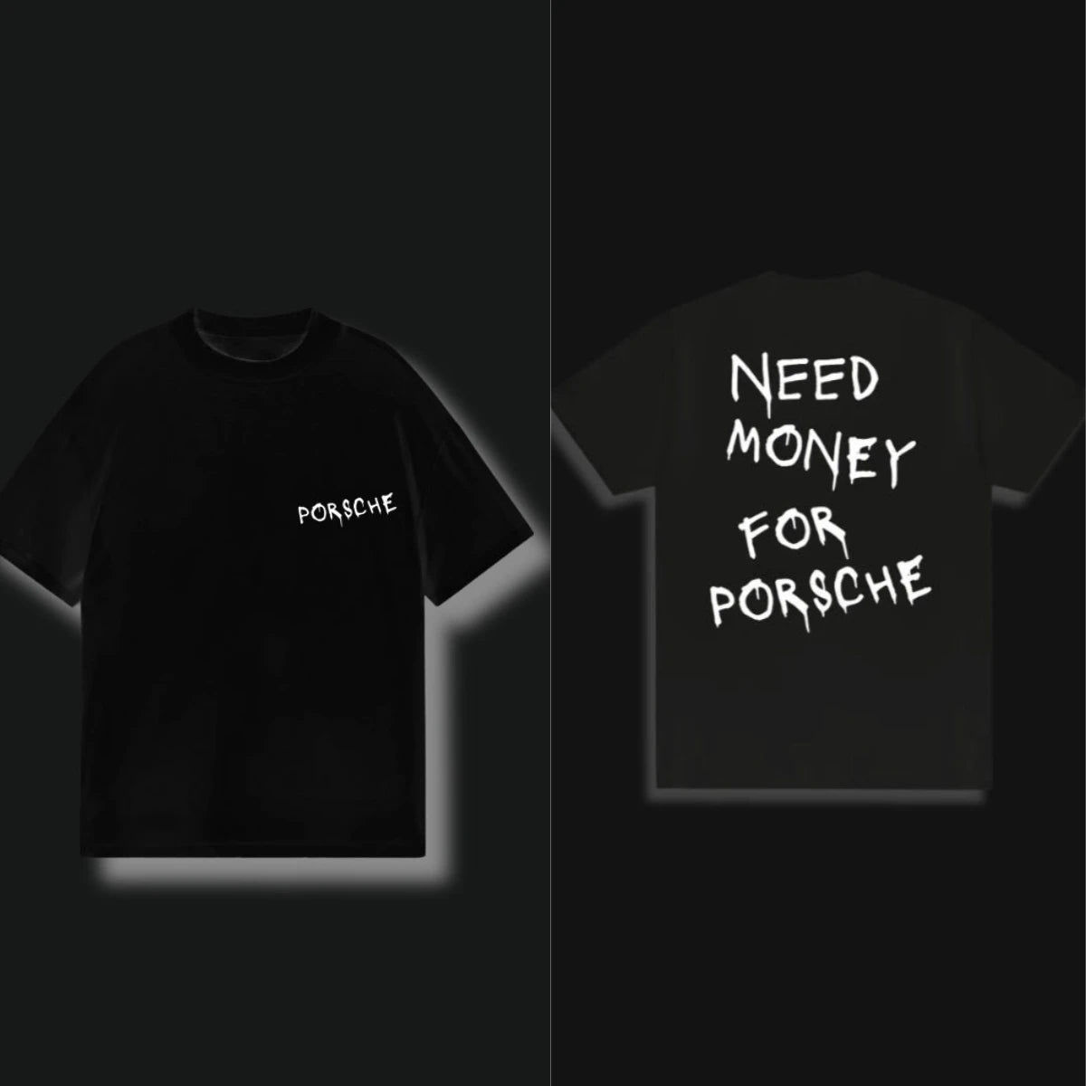 Summer Clothes Women Men T-shirts Need Money for Porsche Tee Casual Cotton Top Oversized Y2k Short Sleeves Male Female T-shirts