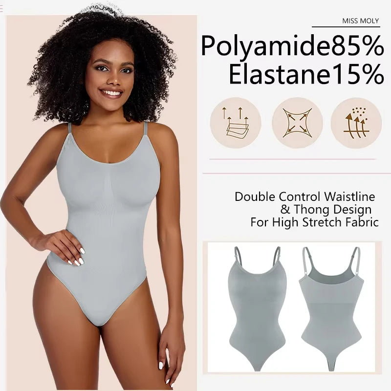 Smoothing Shapewear Bodysuit for Women – Faja Full Body Shaper Thong