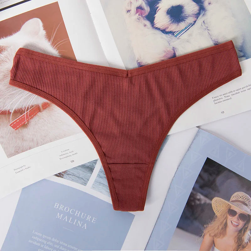 Cotton Sexy Thong Women Low Waist Comfortable Bikini Underwear MODIVA