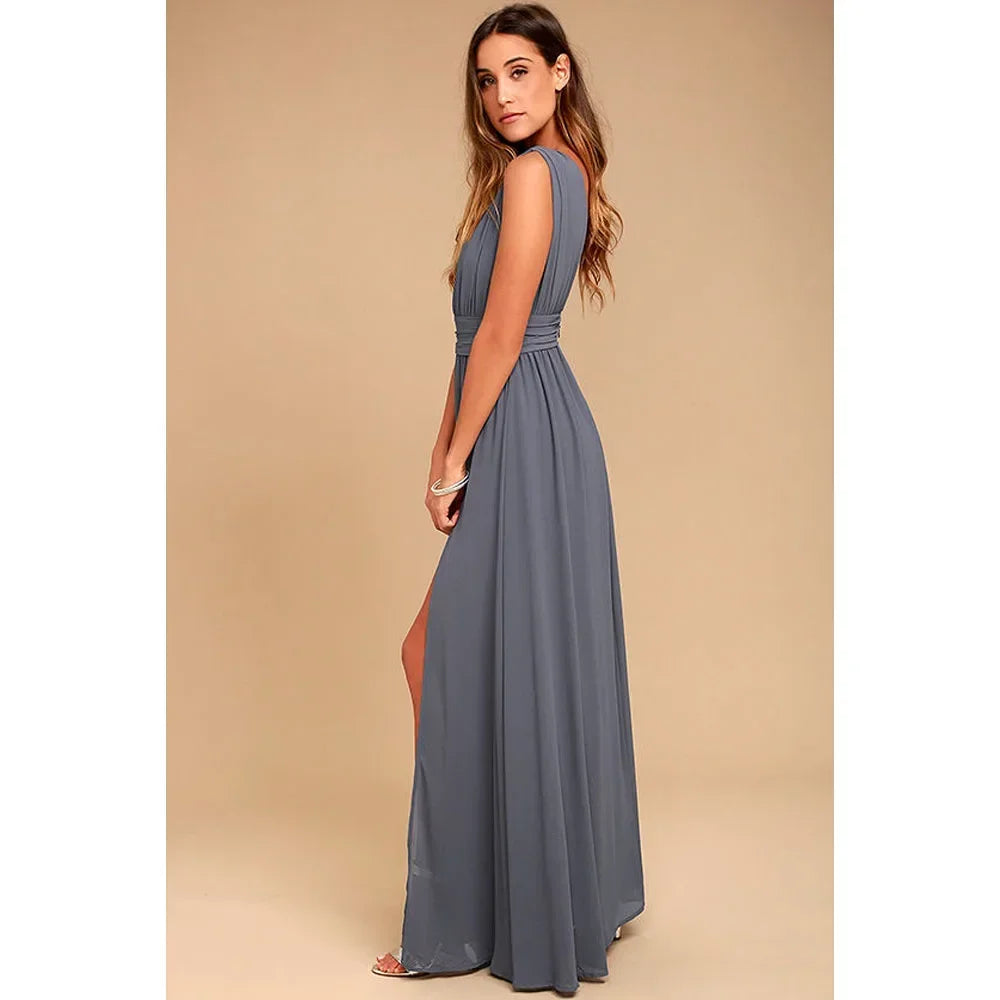 Multicolor Backless Mesh Maxi Dress – Sexy Bodycon Summer Evening Dress for Women