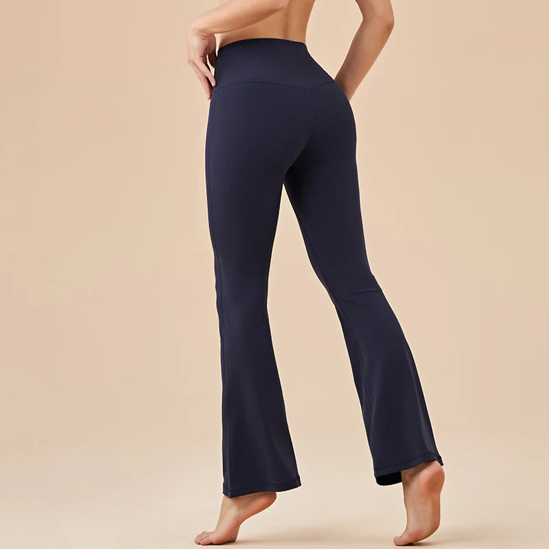 SOISOU Women’s Yoga Leggings – Tight Bell-Bottom Gym Pants with Elastic Waist