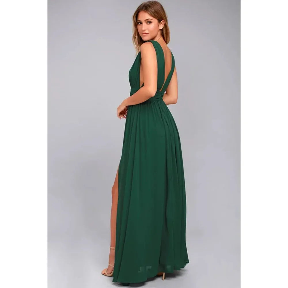 Multicolor Backless Mesh Maxi Dress – Sexy Bodycon Summer Evening Dress for Women