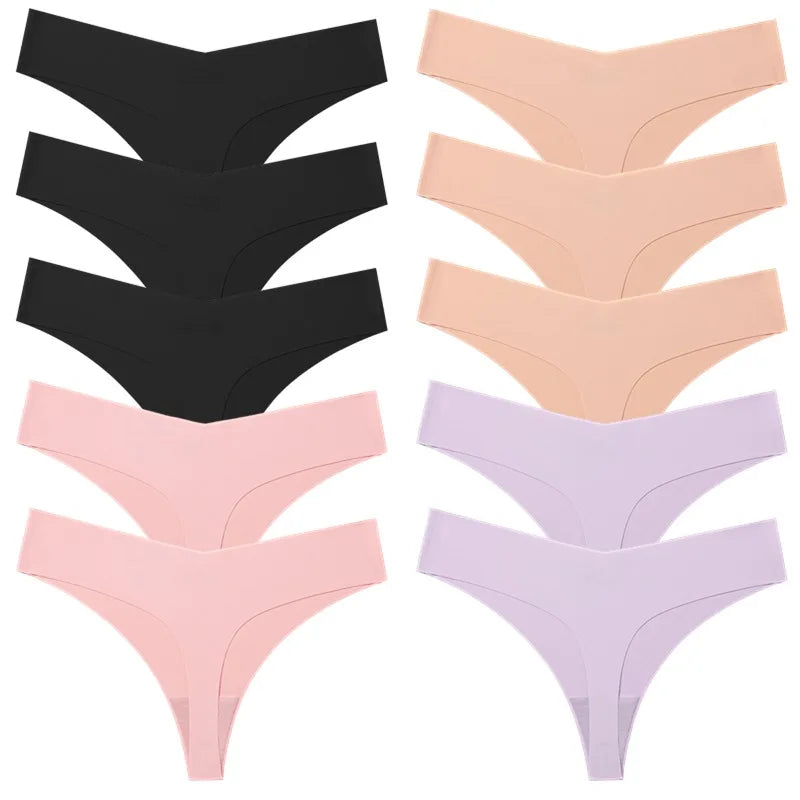 10-Pack Seamless Women’s Panties – Soft Breathable Knit Underwear | MODIVA