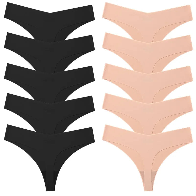 10-Pack Seamless Women’s Panties – Soft Breathable Knit Underwear | MODIVA