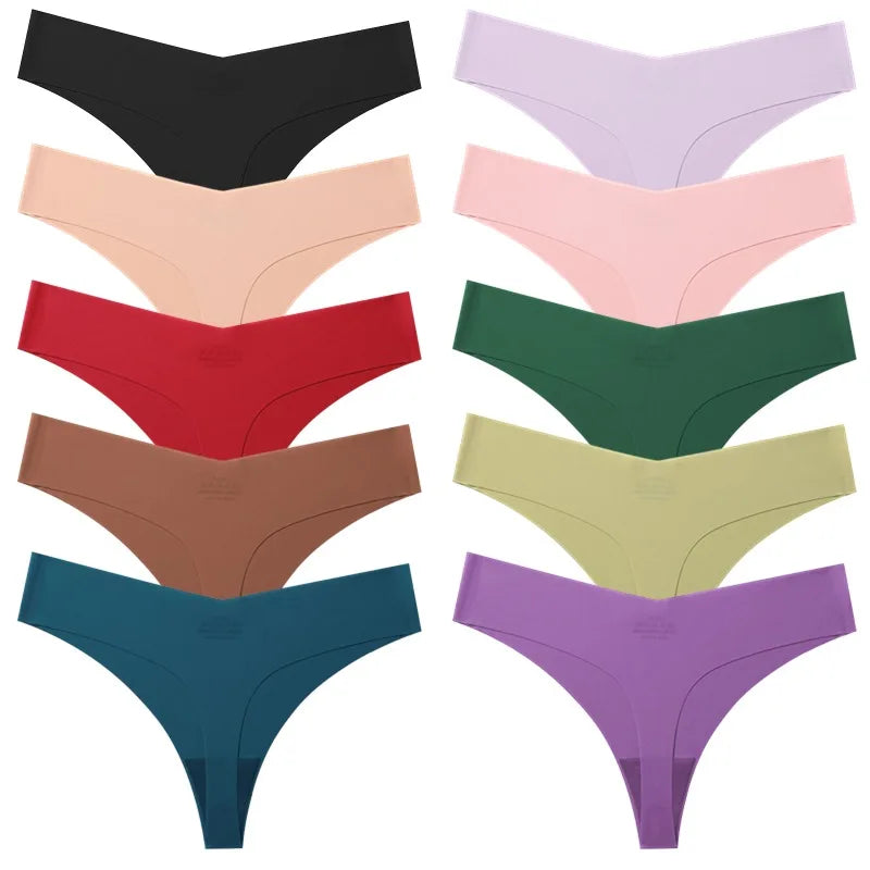 10-Pack Seamless Women’s Panties – Soft Breathable Knit Underwear | MODIVA