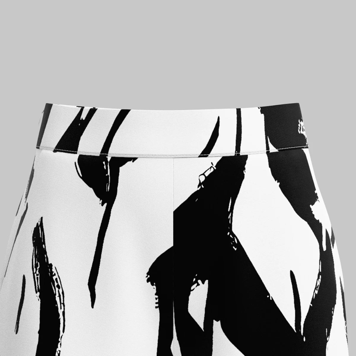 Mia Muse All-Season Graffiti Wide-Leg Pants – Natural Waist Streetwear for Women