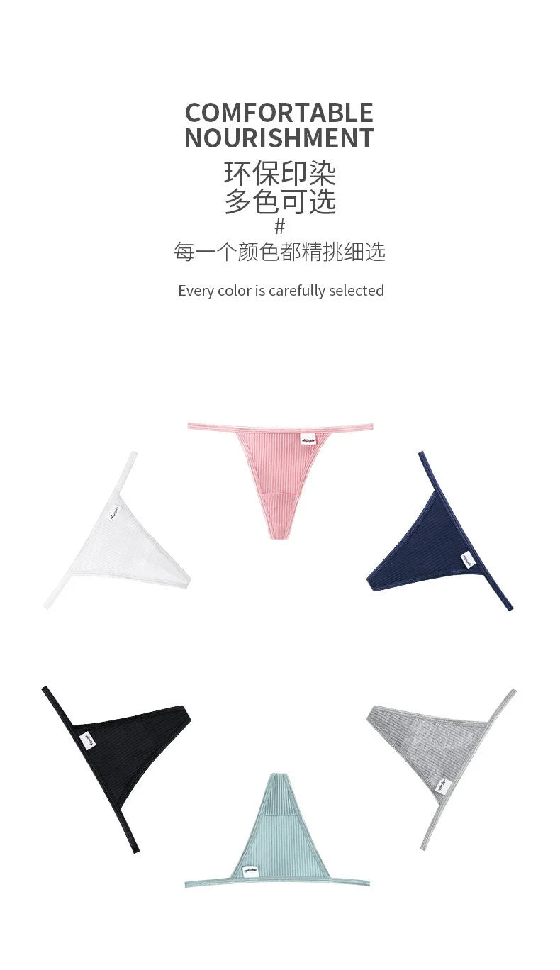 Cotton Sexy Thong Women Low Waist Comfortable Bikini Underwear MODIVA