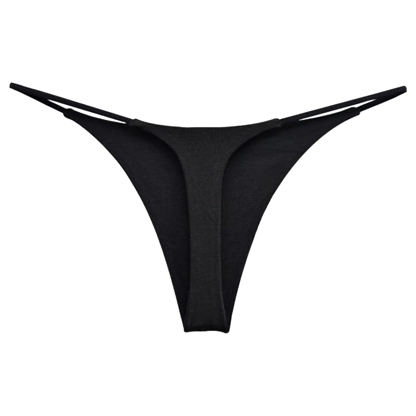 Low Rise Thong Bikini Bottom – Women's T-Back Swimwear for Sunbathing & Beachwear