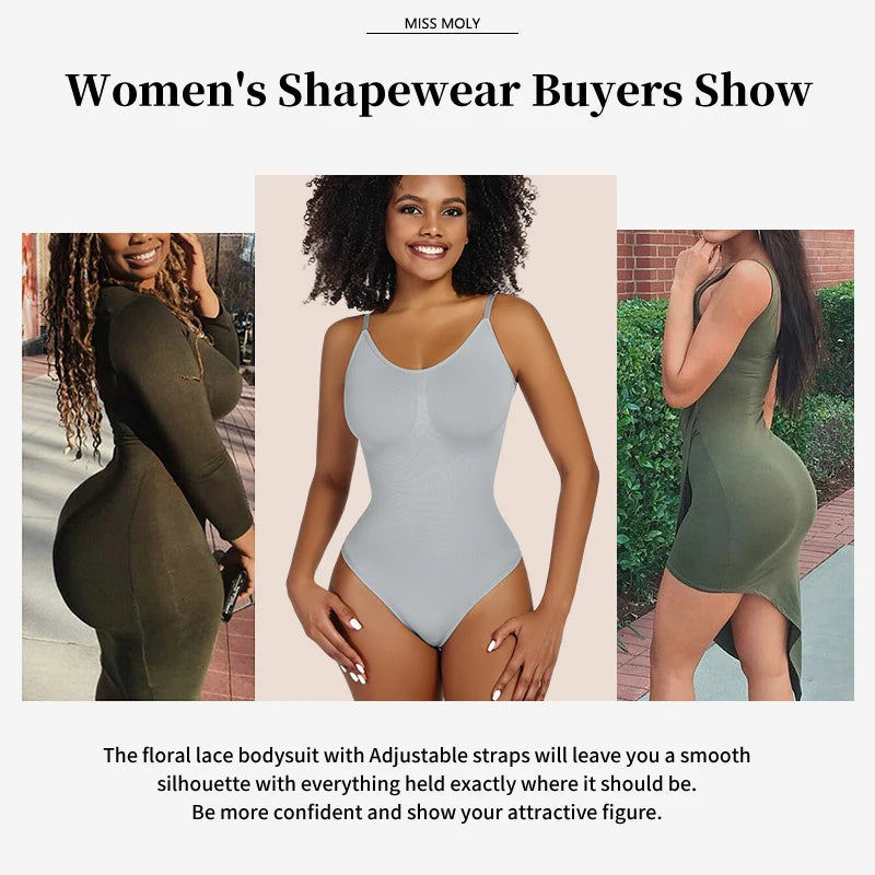 Smoothing Shapewear Bodysuit for Women – Faja Full Body Shaper Thong