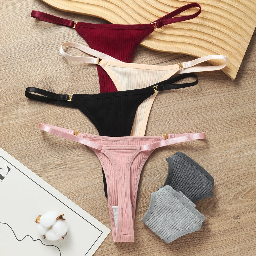 Seamless Cotton G-String Thong – Sexy Low Waist Traceless Women’s Panties