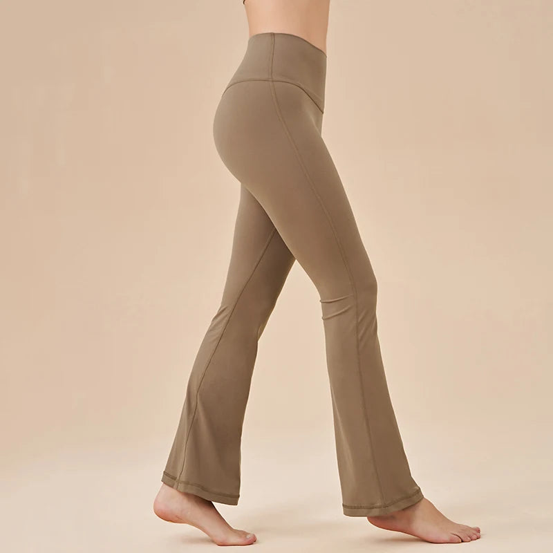SOISOU Women’s Yoga Leggings – Tight Bell-Bottom Gym Pants with Elastic Waist