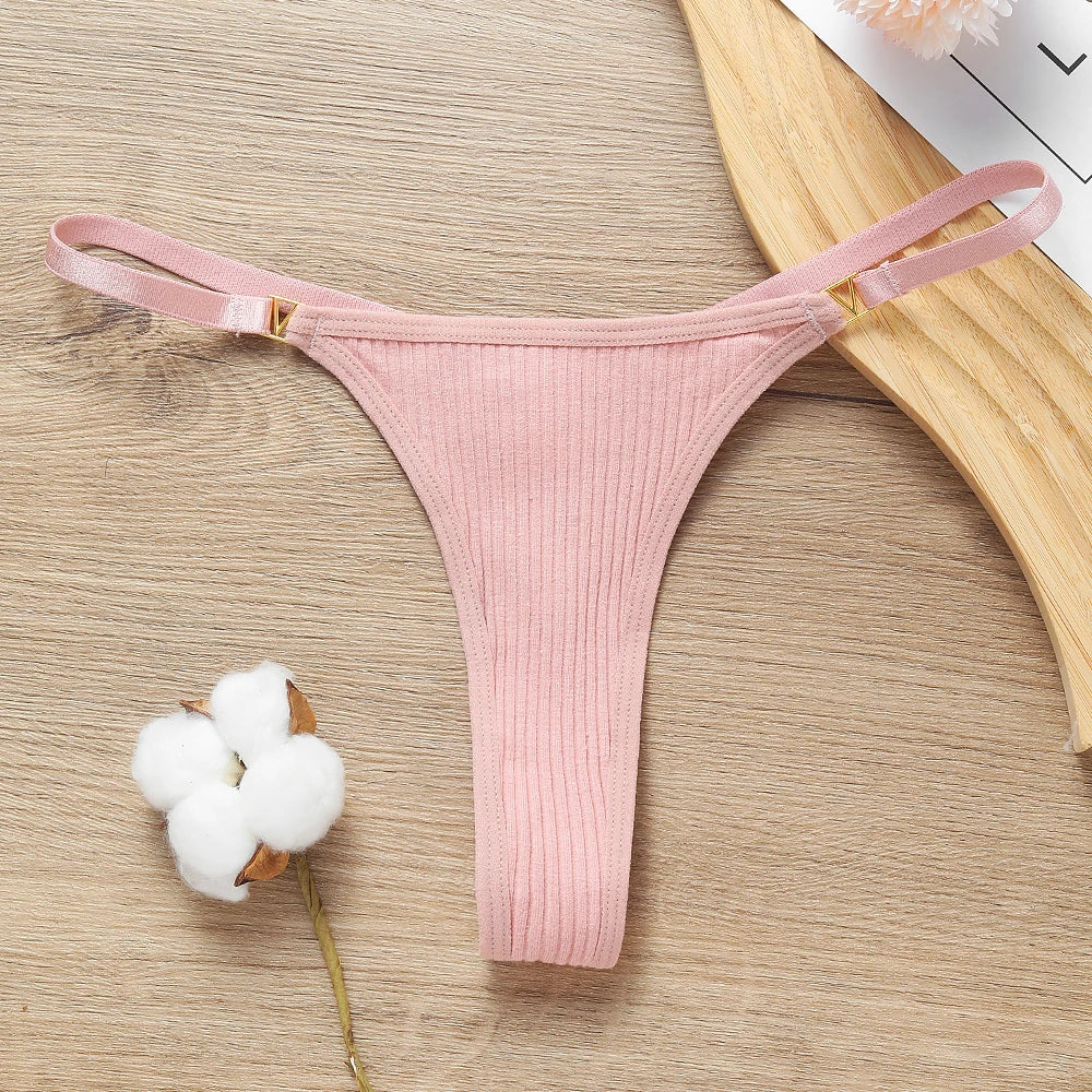 Seamless Cotton G-String Thong – Sexy Low Waist Traceless Women’s Panties