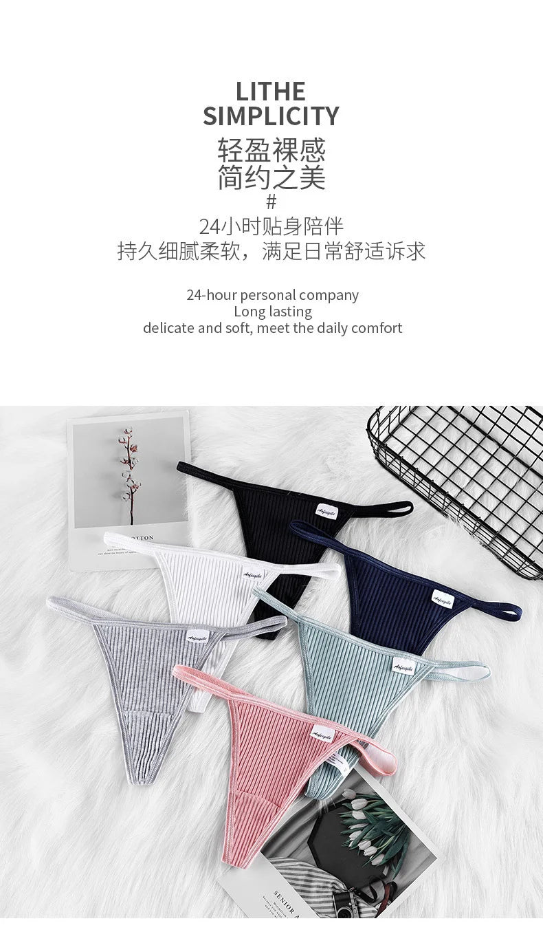 Cotton Sexy Thong Women Low Waist Comfortable Bikini Underwear MODIVA