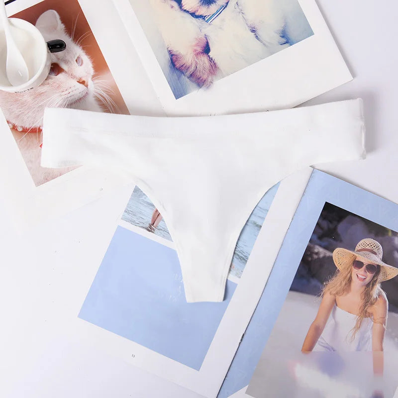 Cotton Sexy Thong Women Low Waist Comfortable Bikini Underwear MODIVA