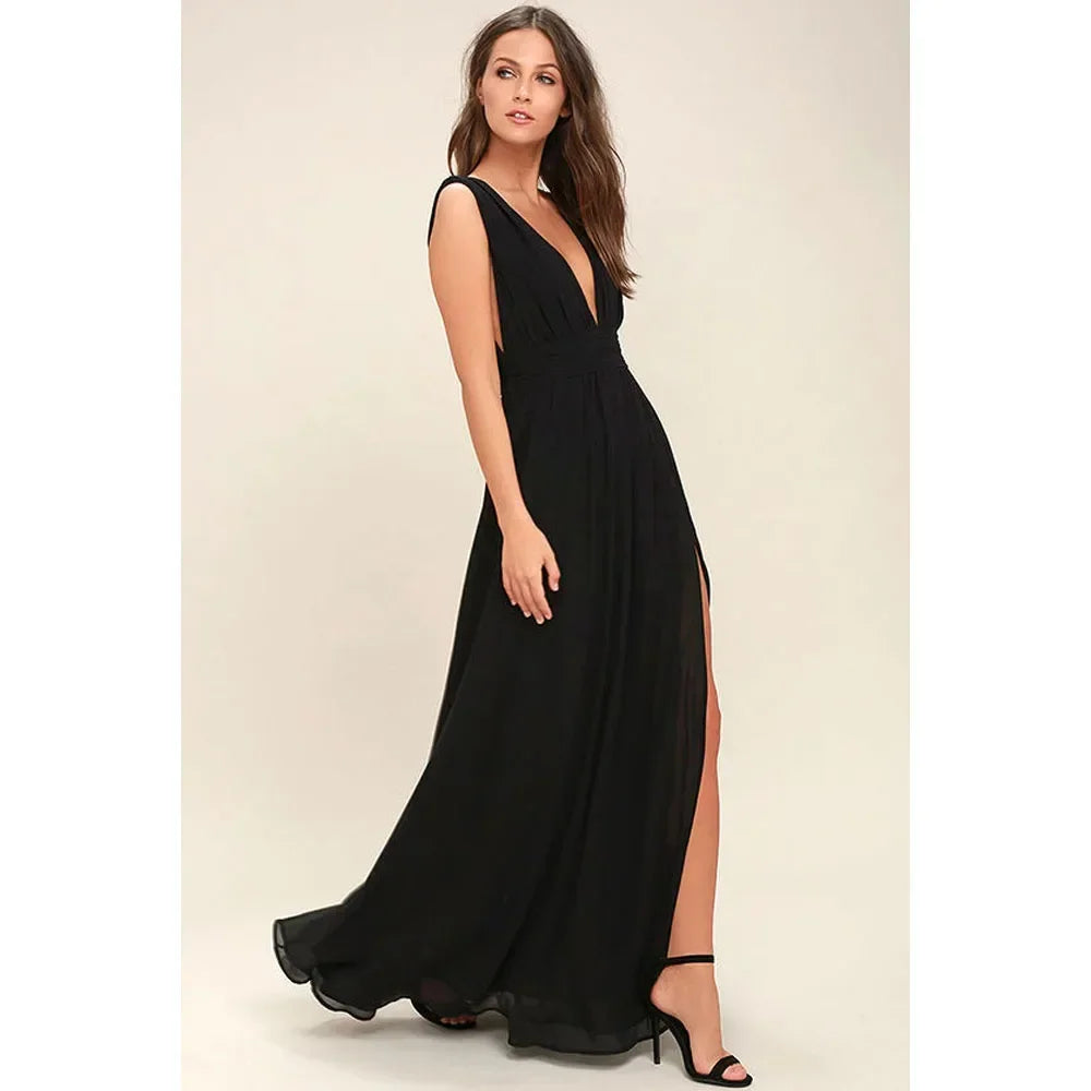 Multicolor Backless Mesh Maxi Dress – Sexy Bodycon Summer Evening Dress for Women