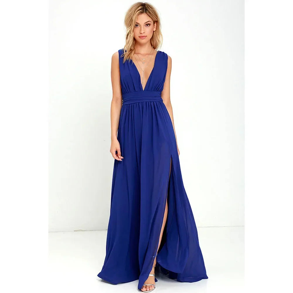 Multicolor Backless Mesh Maxi Dress – Sexy Bodycon Summer Evening Dress for Women