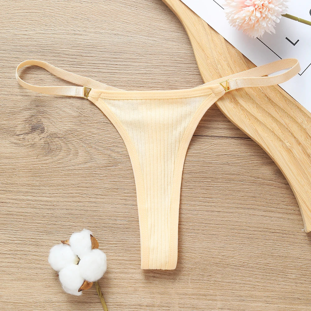 Seamless Cotton G-String Thong – Sexy Low Waist Traceless Women’s Panties