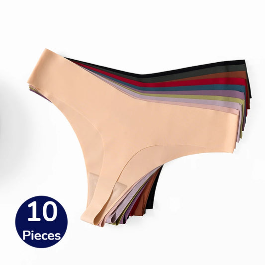 10-Pack Seamless Women’s Panties – Soft Breathable Knit Underwear | MODIVA