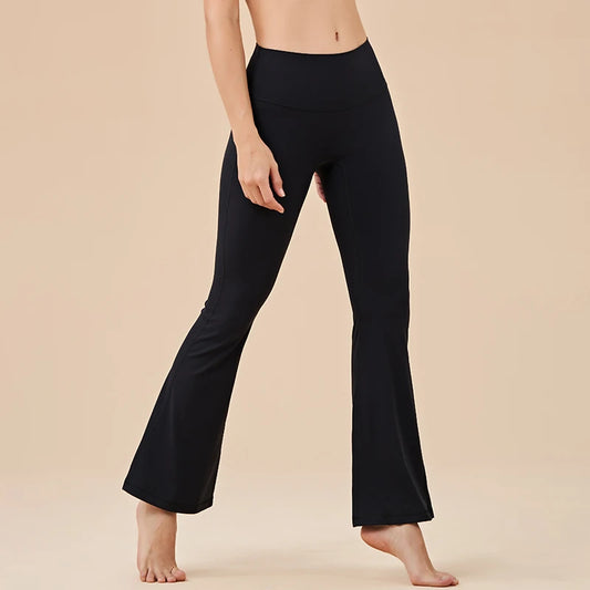 SOISOU Women’s Yoga Leggings – Tight Bell-Bottom Gym Pants with Elastic Waist