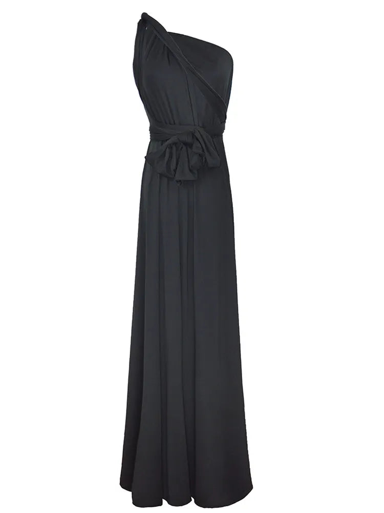 Boho Multiway Backless Maxi Dress – Convertible Bridesmaid & Party Gown