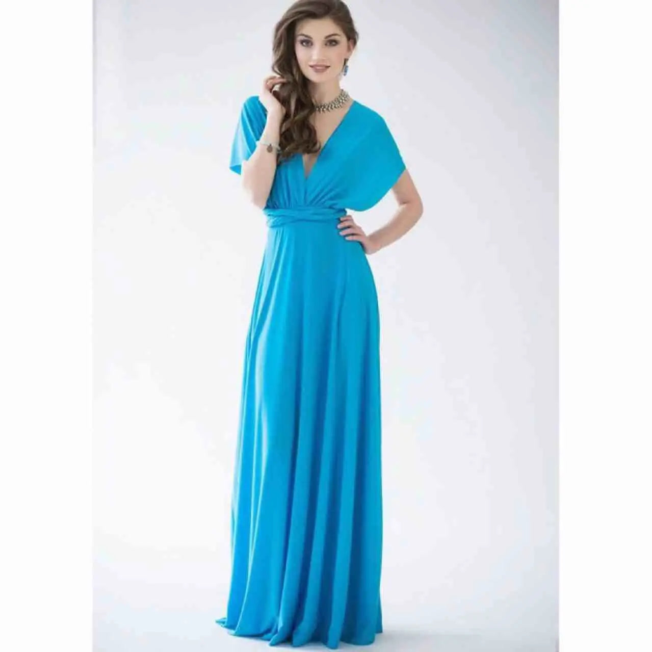 Boho Multiway Backless Maxi Dress – Convertible Bridesmaid & Party Gown