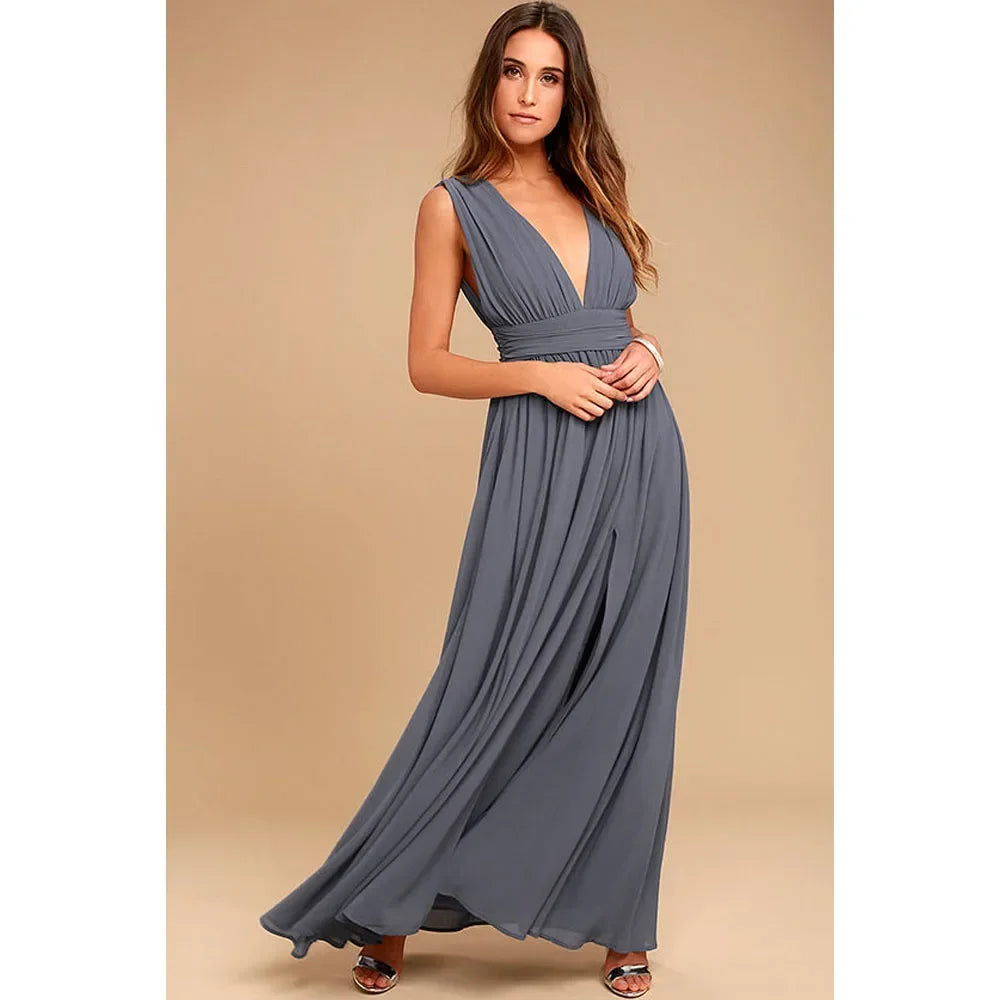 Multicolor Backless Mesh Maxi Dress – Sexy Bodycon Summer Evening Dress for Women